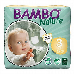 Bambo Nature pelene, vel. 3, 4-8 kg, 28 kom