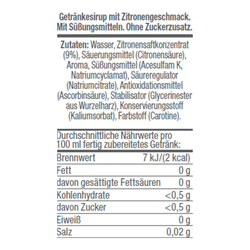 SODASTREAM ZITRONE OHNE ZUCKER 500ML ZITRONE LIMETTE