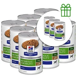 Hills Prescription Diet j/d Metabolic + Mobility Chicken 370 g 9+3 BREZPLAČNO