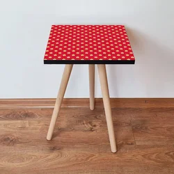 Hanah Home Klub sto Shp337, 35x42x35 cm, Crveni