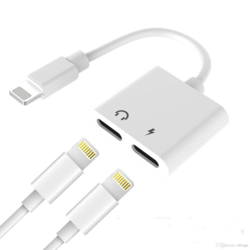 Adapter Dual iPhone Lightning audio & charge J-008