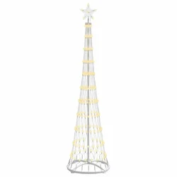 LED božićno drvce Topla bijela 51 x 51 x 190 cm Metal