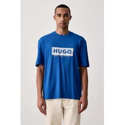 HUGO Blue kratka majica moška bombažna Nuiden