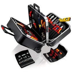 Knipex kofer za alat BIG Twin Move Elektro za + set od 63 alata (00 21 41)
