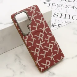 Futrola monogram magsafe za samsung s938b galaxy s25 ultra 5g crvena ( F125073 )