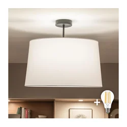 Brilagi - LED plafonski luster CERIA 1xE27/60W/230V prečnik 45 cm crna/bela