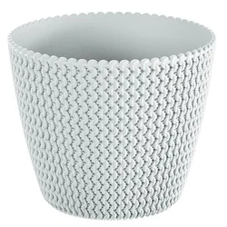 Prosperplast saksija splofy 13x11cm  bela PR DSP130-S449