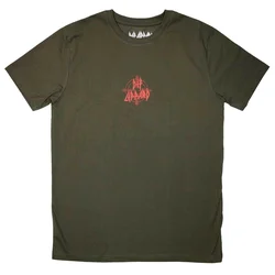Def Leppard Mini Target Logo Green M Majica