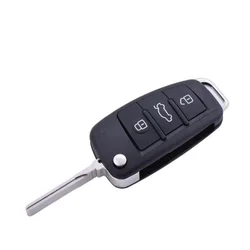 CAR 888 ACCESSORIES Kućište oklop ključa 3 dugmeta za Audi crno