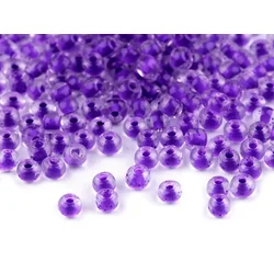 Rokail 6/0 - 4 mm, svetle barve - vijolična gerbera (450 g)
