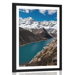 Plakat s paspartujem narodni park Patagonija v Argentini - 20x30 silver