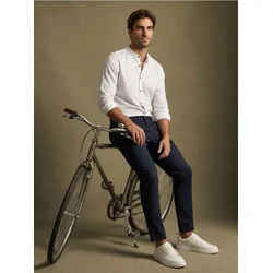 Sinsay - Slim fit košulja sa dezenom - belo