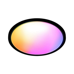 WiZ - LED RGB prigušiva plafonska svetiljka SUPERSLIM LED/22W/230V Wi-Fi crna