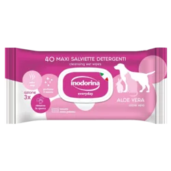 InodorinaVlažne maramice za mačiće i štence Refresh Aloe Vera 40 kom