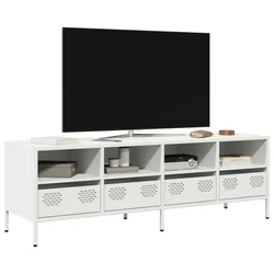 TV ormarić bijeli 135x39x43,5 cm hladno valjani čelik