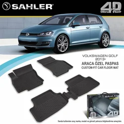 Sahler Gumene patosnice 4.5D za Volkswagen Golf VII, Crne