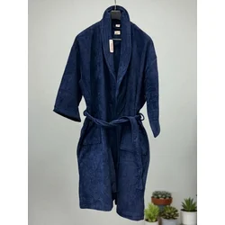 Bade mantil Pliš XXXL veličina Teget boja -Šal Y-3 ( VLK000313-Y3 )