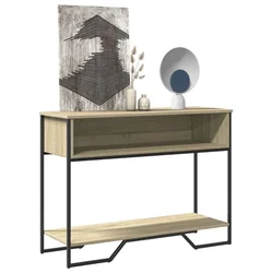 Konzolni stol boja hrasta 100 x 35 x 74,5 cm konstruirano drvo