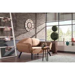Atelier del Sofa Dvosed na razvlačenje Genzo 177x87x75cm Svetlobraon