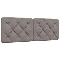 Vidaxl Vzglavna stranica taupe 140 cm blago