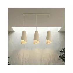 Luster na sajli MODA 3xE27/15W/230V bež/ratan
