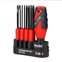 RONIX Univerzalni SET odvijača sa nastavcima 8-delni Cr-V RH-2720 PLC