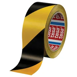Traka za označavanje ljepljiva 50mm/33m pvc tesa 60760-93 crno-žuta