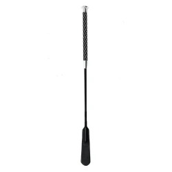 Rimba Horse Whip with Diamond Handle 50cm Black
