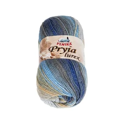 PRYIA lurex - 100 g / 245 m - siva, modra, bež