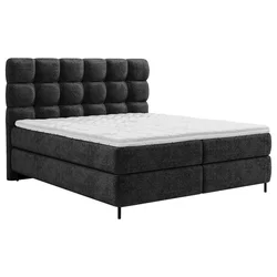 Esposa BOXSPRING POSTELJA 180 cm x 200 cm , tekstil črna