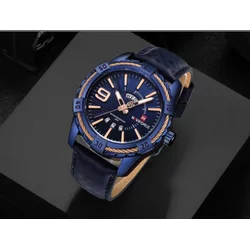 Naviforce 9117K Blue muški sat sa kožnom narukvicom