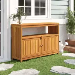 Konzolni vrtni stol 110 x 35 x 75 cm od masivnog drva bagrema