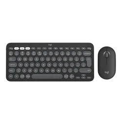 LOGITECH Combo US tastatura pebble 2 siva