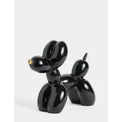 Aberto Design Dekorativna figura Pas, 8x17x20cm, Crna