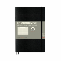 LEUCHTTURM1917 Mala bilježnica LEUCHTTURM1917 Paperback Softcover Notebook - B6+, meki uvez, sa linijama, 123 stranice - Black