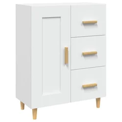 Vidaxl Komoda bela 69,5x34x90 cm konstruiran les