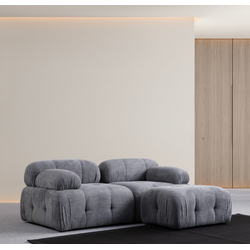 ATELIER DEL SOFA Ugaona garnitura Petite 2 Grey