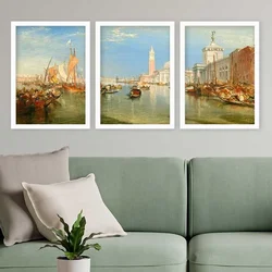 Wallity Set uramljenih slika 3BC_UN5666, 3 Dela