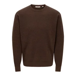 Only & Sons Pulover ONSRodger temno rjava
