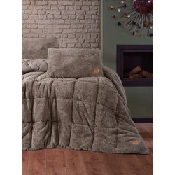 Lessentiel Maison Set Prekrivač i 2 jastuka Pelus, 195x215 cm, Bež