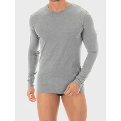 zd ZERO DEFECTS Spodnja majica Long-Sleeved Egyptian Cotton siva