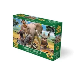 Puzzle 3D - Smeh afriških živali