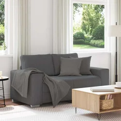 Dvosjed tamno sivi 160x77x82 cm korduro tkanina