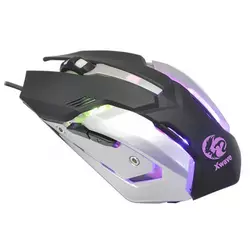 XWAVE gejmerski miš LG-1 (Crna/bela) Optički, 2400dpi, Da, u četiri nivoa , 6