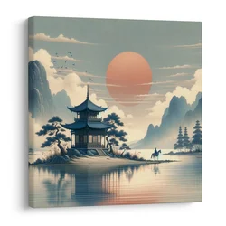Slika tišina japonske narave - 50x50