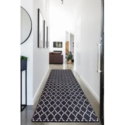 Conceptum Hypnose Tepih Kupa, 100x300 cm, Crno-beli