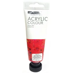 Boja akrilna 75ml red glitter gfp121 art ranger