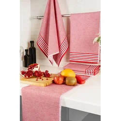 Hermia Set 5 kuhinjskih krpa Crveni
