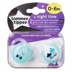 Tommee Tippee Tolažilna duda – Night Time – dvojna