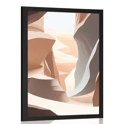 Plakat kanjon v Arizoni - 20x30 silver